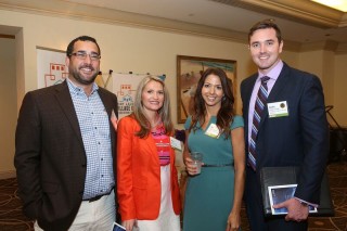 From left to right: Ryan Binkowski and Alexis Crespo (Waldrop Engineering) with Molly Maggiano and Austin Turner (Henderson Franklin)